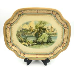 Mid Century Windsor Castle Baret Ware serving tray